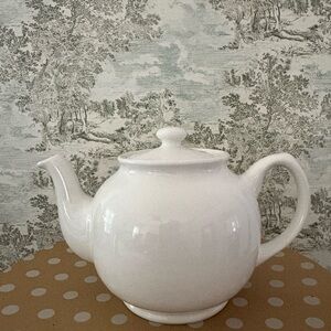 Elegant White Teapot